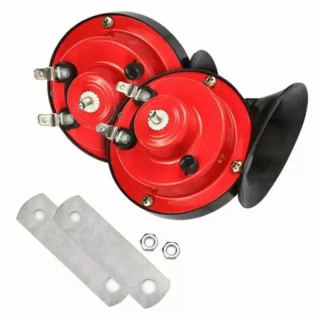 BOCINA CARACOL DOBLE 12V AUTO MOTO CAMIÓN SONIDO DE ALTA POTENCIA